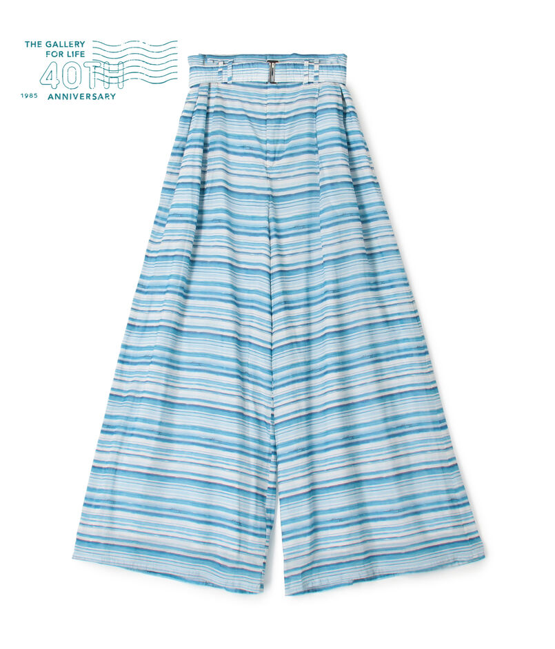 Sea Waves Drawing Pants