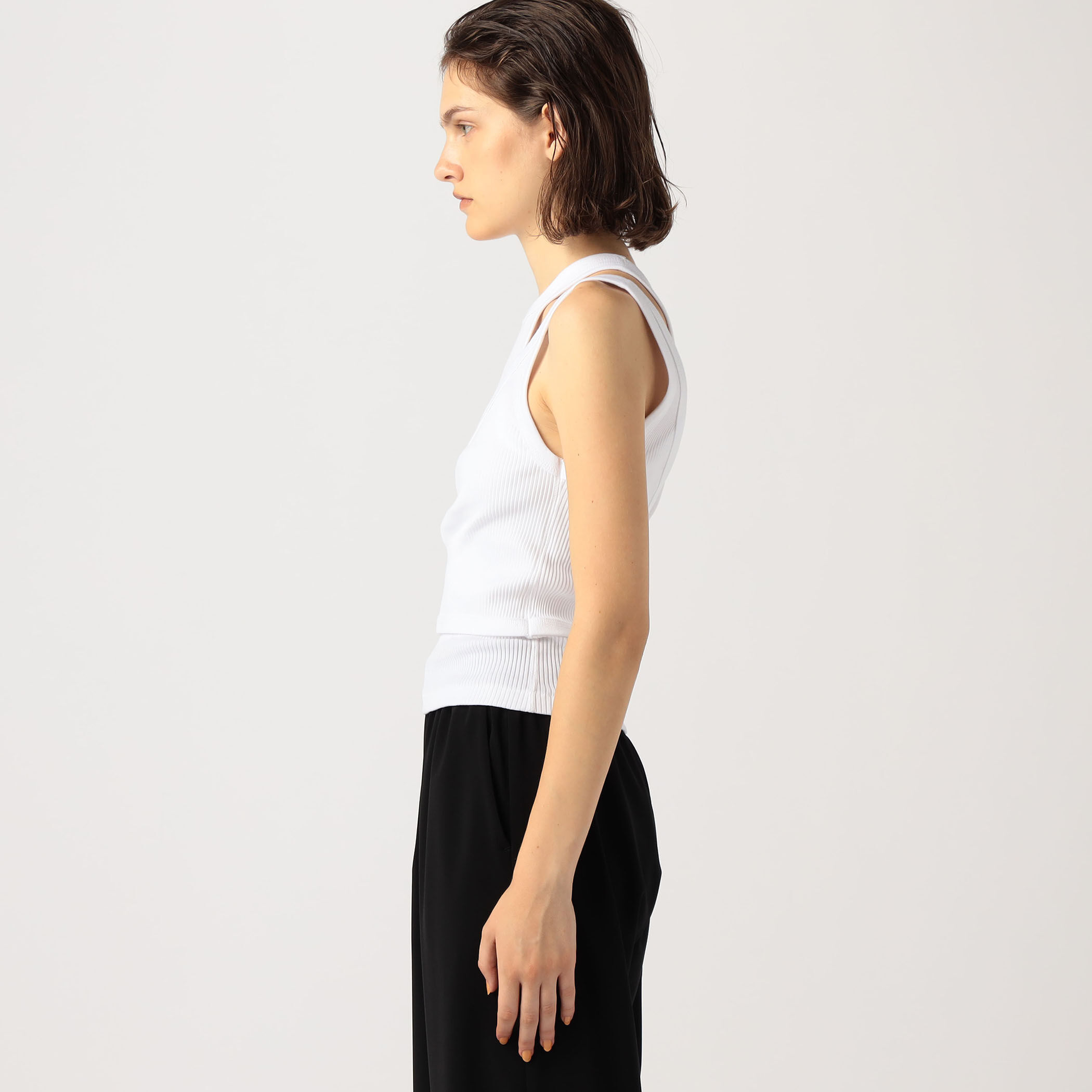 独特な 【送料無料】 DOUBLE HYKE SHOULDER 公式通販 TOP｜トゥモローランド TANK トップス