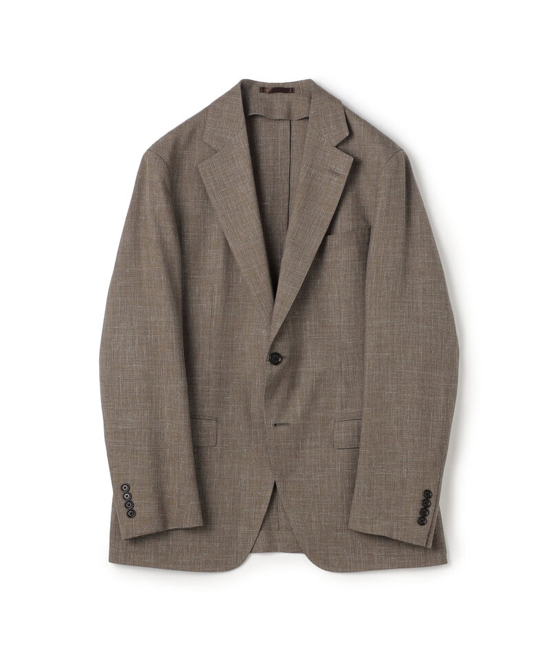 ウールシルクリネン シングルブレステッド 2Bジャケット SUMMER TIME LORO PIANA