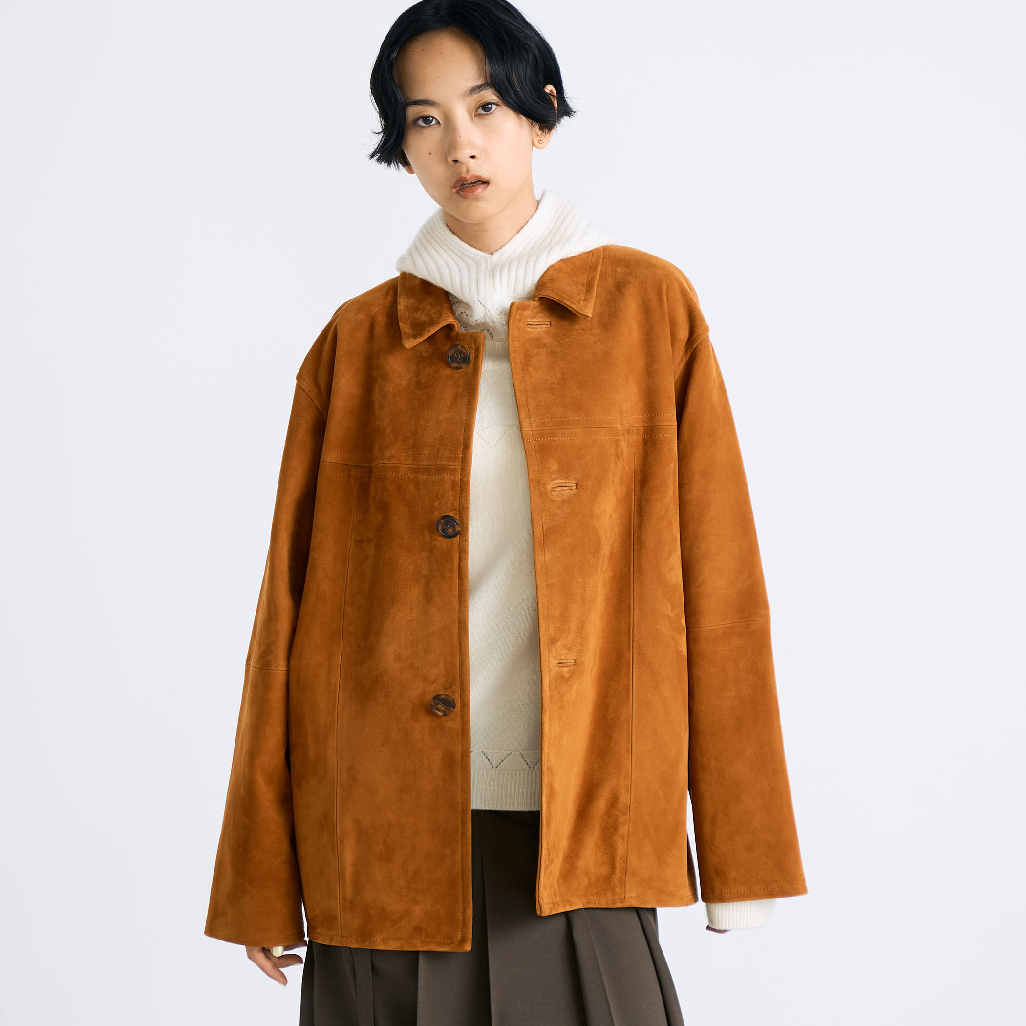 ゴートスエード カバーオール｜トゥモローランド 公式サイト