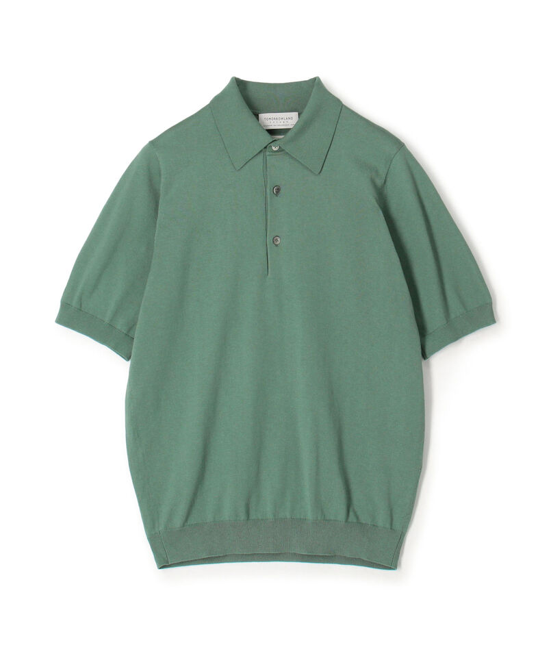 TOMORROWLAND tricot シルクコットン 半袖ニットポロシャツ SESIA