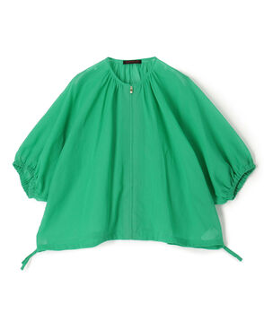 【WEB先行予約】ルコットンオーガンジー ジップアップライトブルゾン