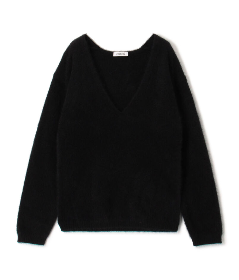 フォックスシャギー Vネックニット