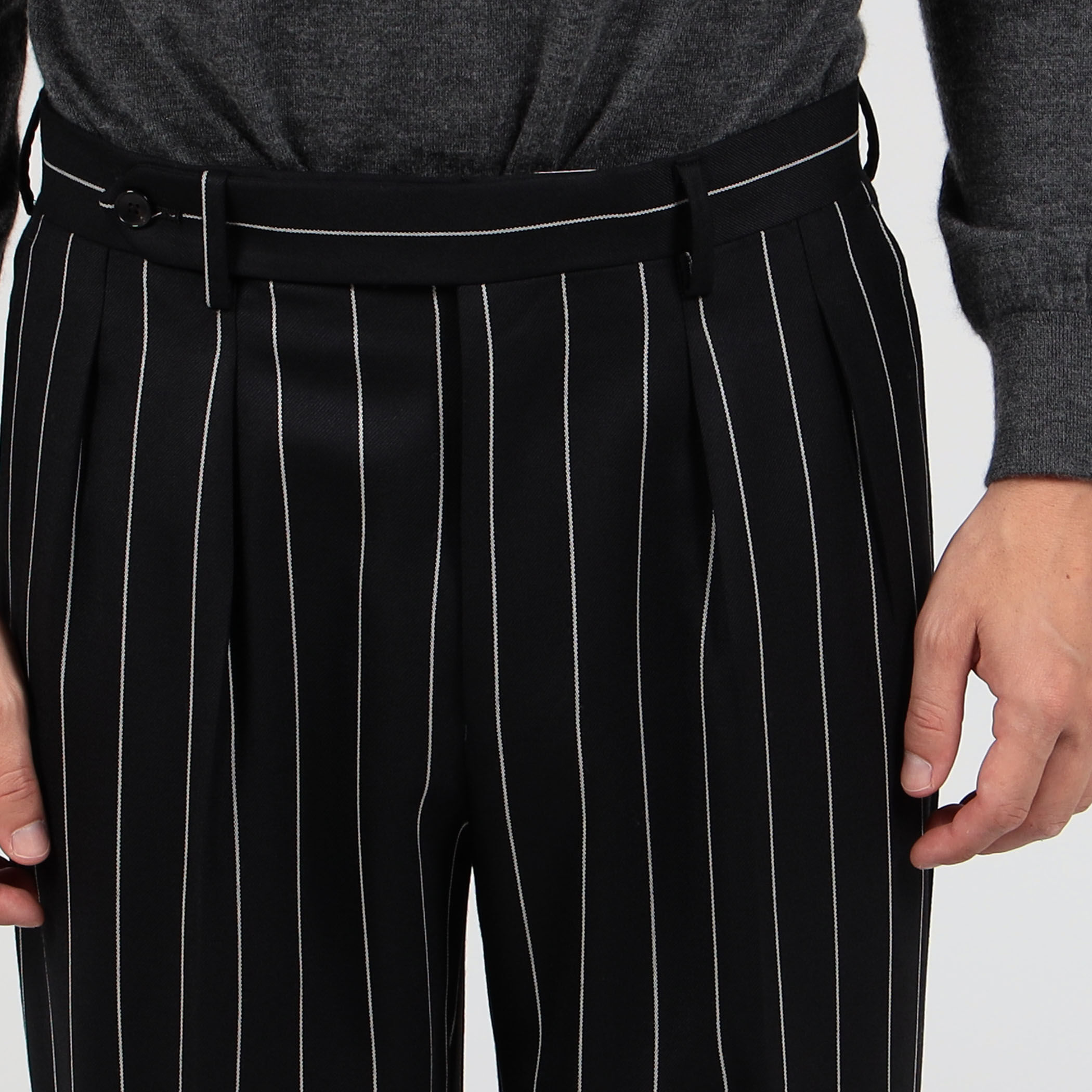 ウール ストライプ ダブルブレステッド6Bスーツ Royal11