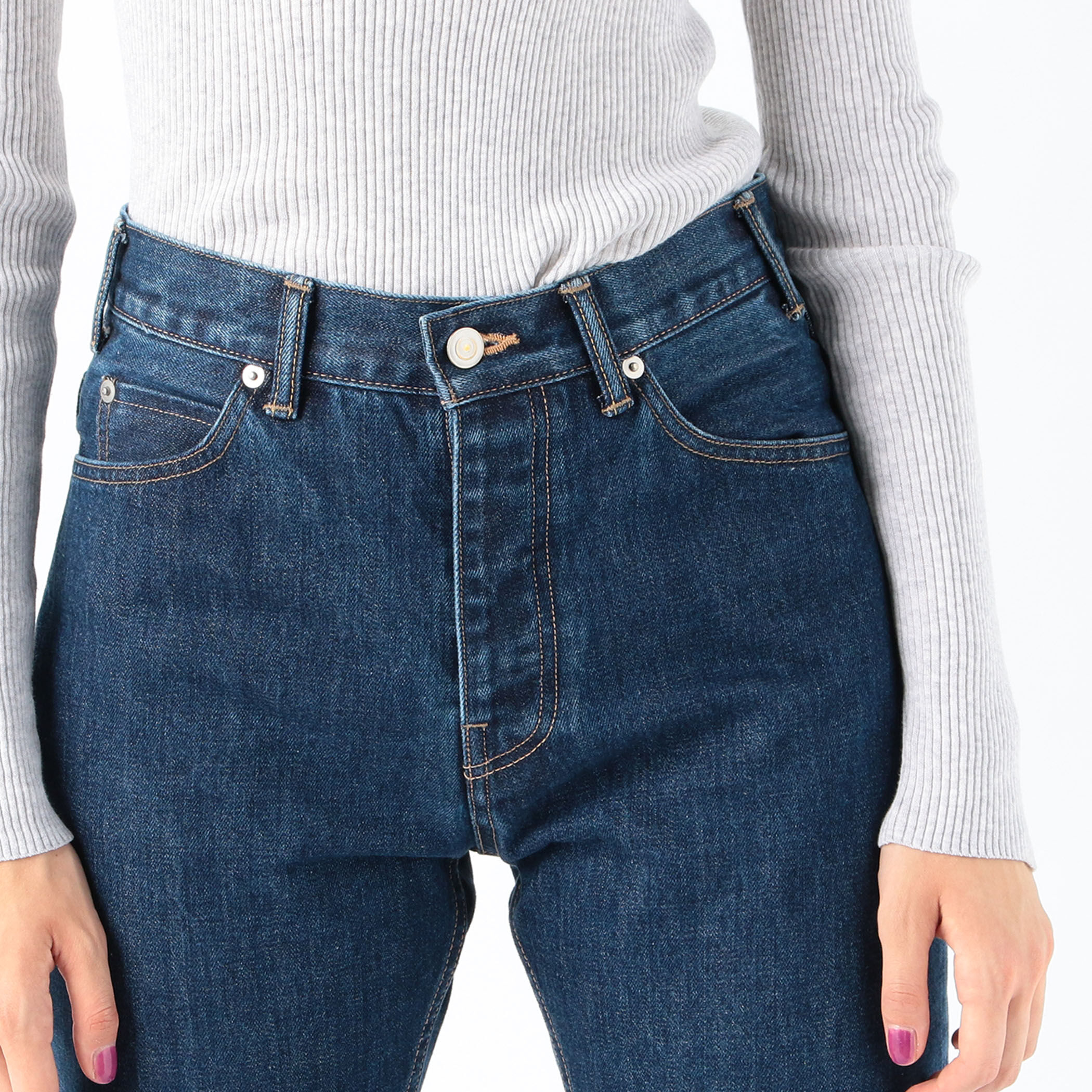 ウォッシュドデニム ストレートパンツ｜トゥモローランド 公式通販