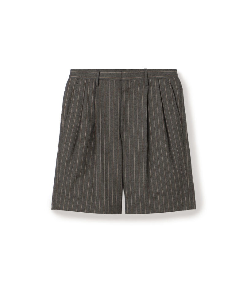 CARUSO ウール 2プリーツショーツ
