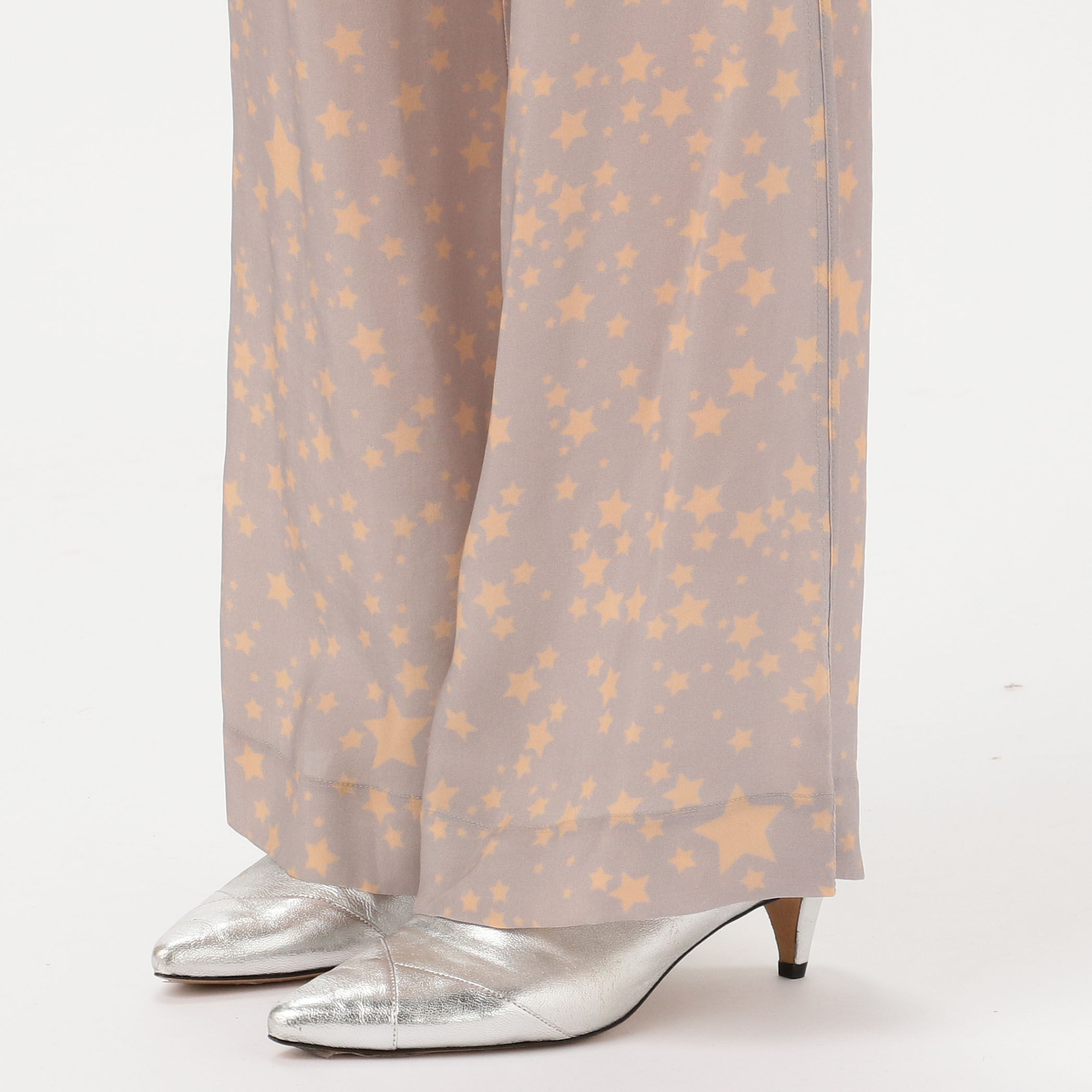 Acne Studios キュプラ スタープリントストレートパンツ