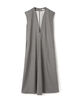カレッジフラノ Vネックロングドレス