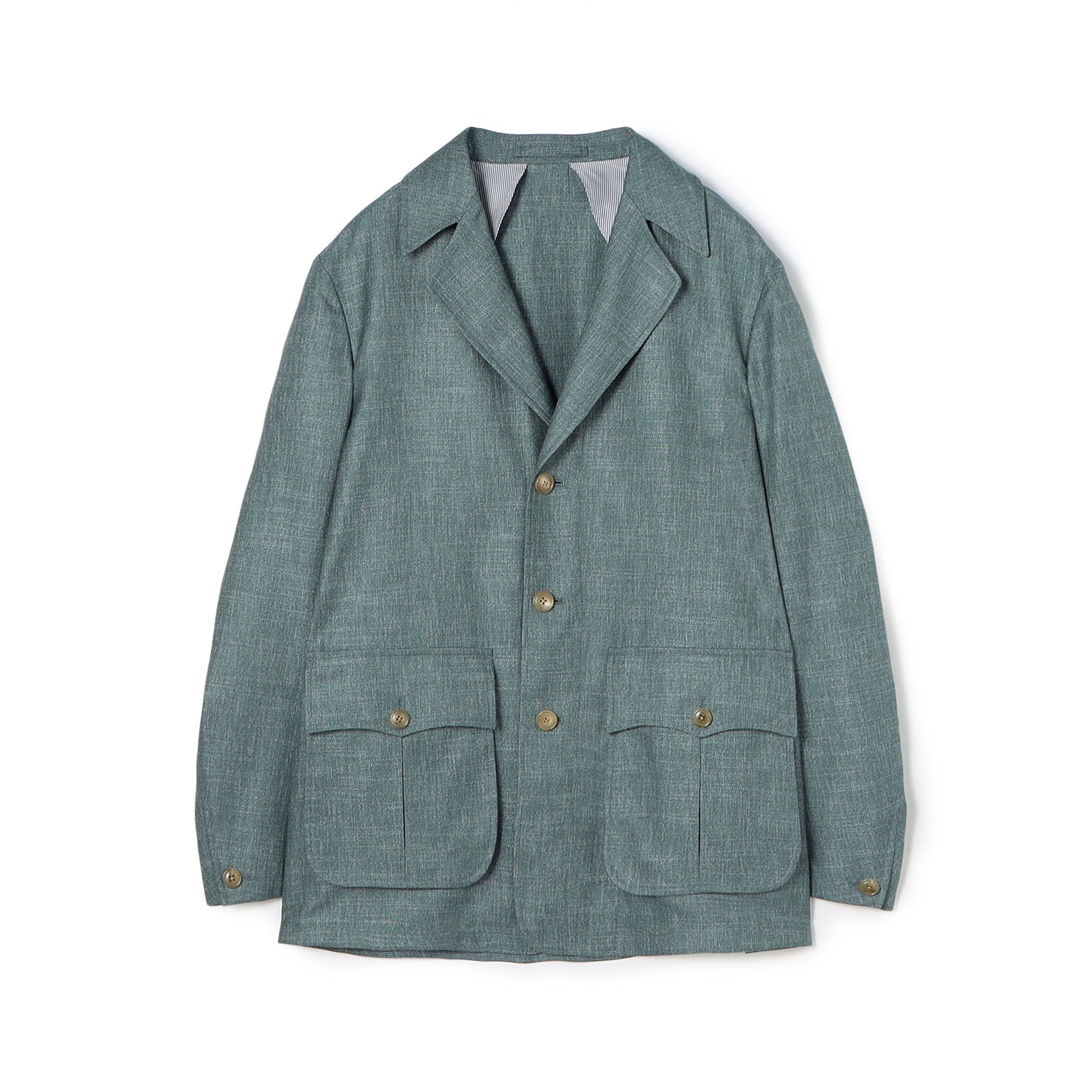 バンブーシルクコットン サファリジャケット HAVANA DORMEUIL