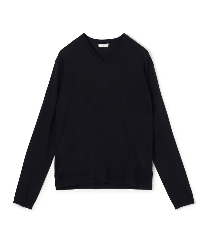 ウォッシャブルシルク Vネックプルオーバー