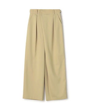 ポリエステルウールドスキン アシンメトリーパンツ