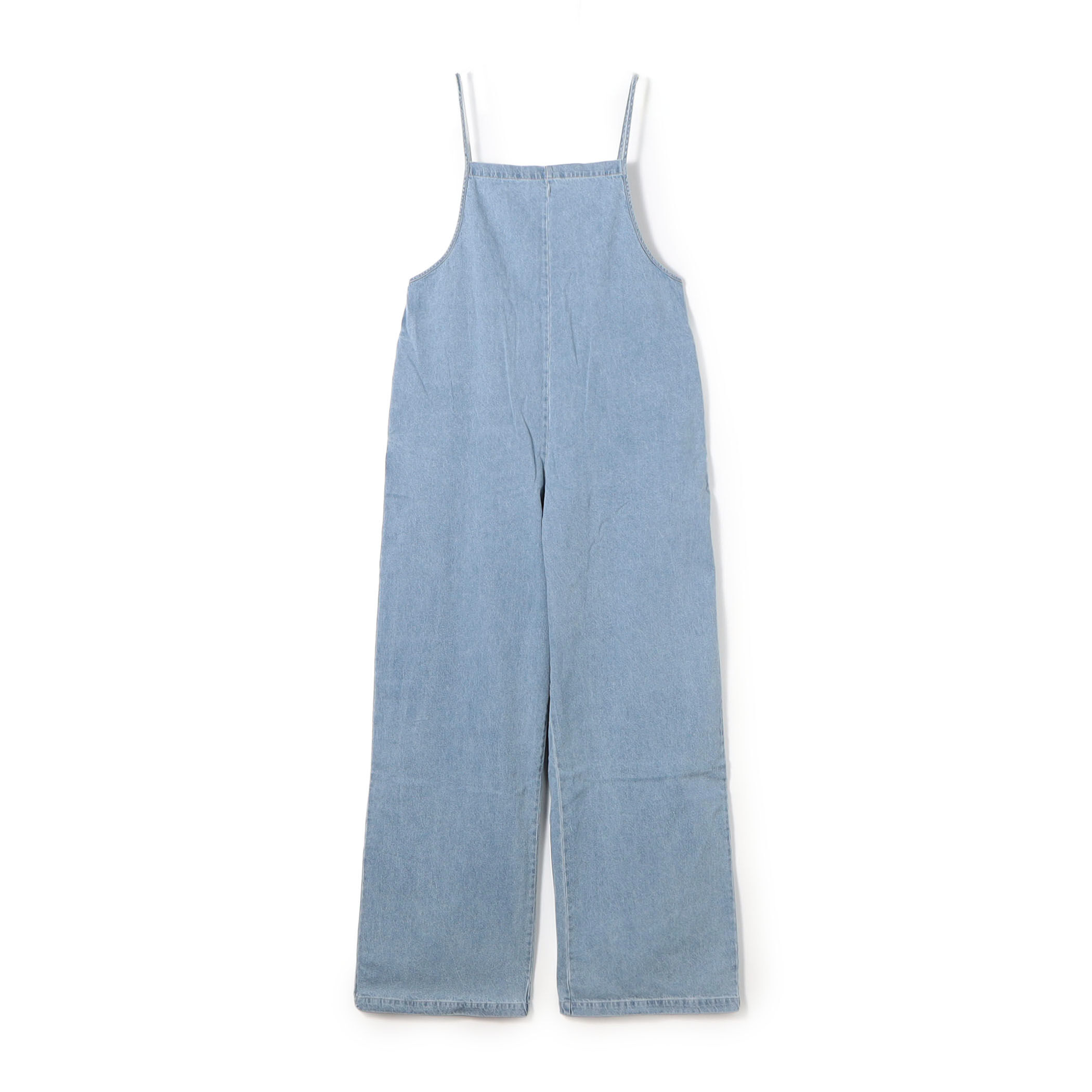 0217-14 yumi専用 BASERANGE YUMI JUMPSUIT コットンシルクデニム ジャンプスーツ