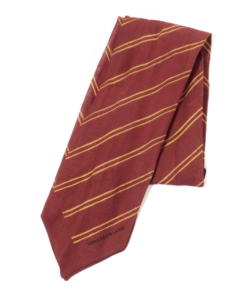 TOMORROWLAND コットンリネンシルク ストライプスカーフ