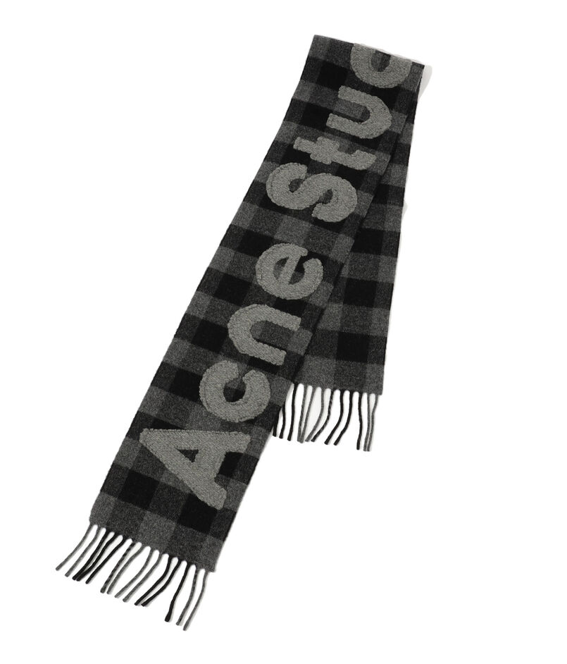 Acne Studios チェックロゴストール