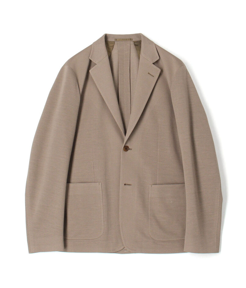 Ramie Polyester single-breasted 2B jacket