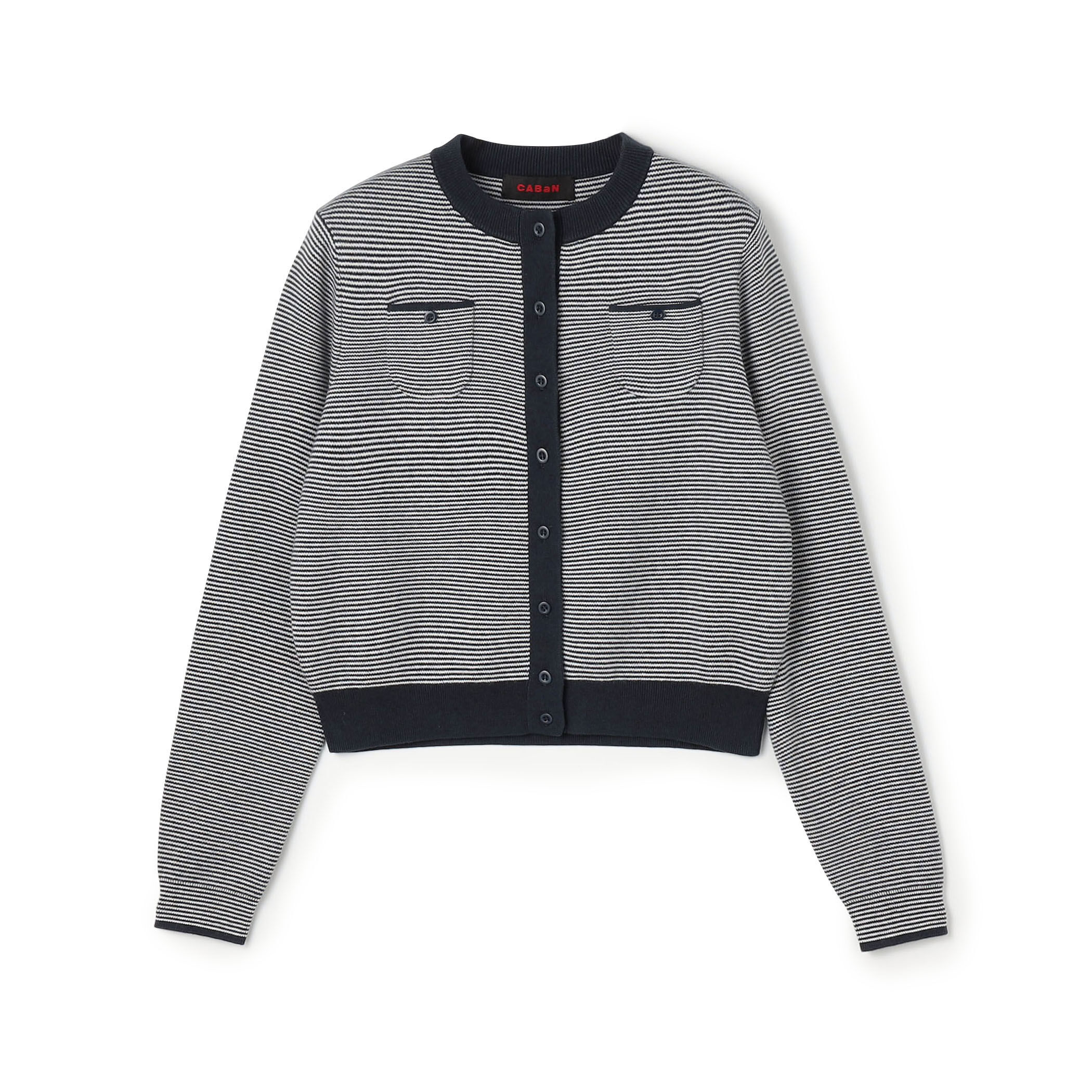 CABaN コットンカシミヤ クルーネックカーディガン