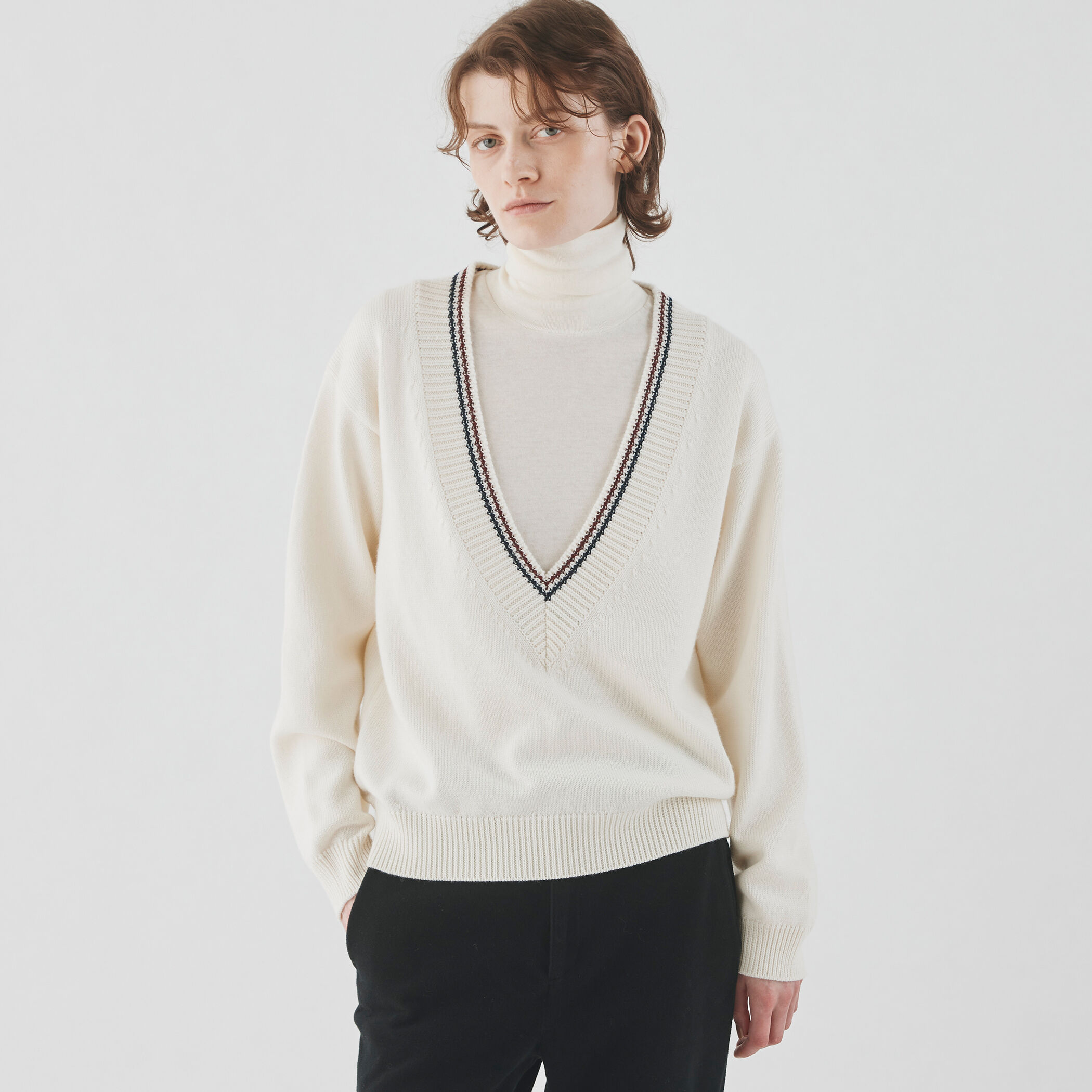 新品未使用タグ付　GALERIE VIE ニット　トゥモローランド ファインウール クルーネックプルオーバー｜トゥモローランド 公式通販