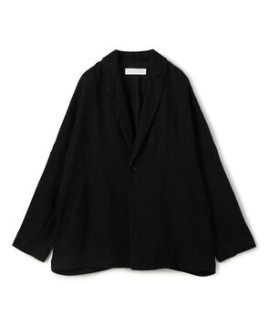 ブラッシュドリネン　ワイドジャケット