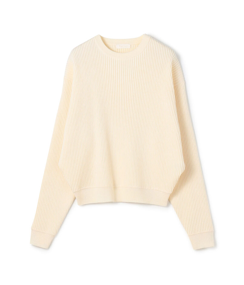 Ballsey ウールポリエステルストレッチリブ ハイネックプルオーバー　ピンク