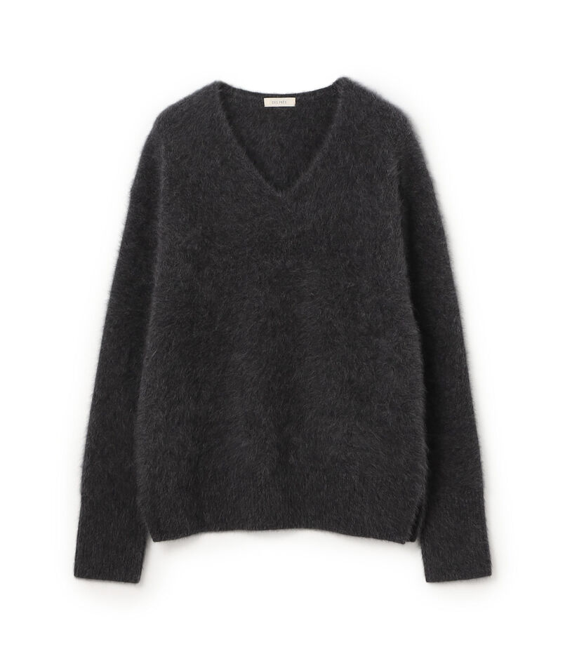 【WEB先行予約】フォックスカシミヤブレンド Vネックプルオーバー