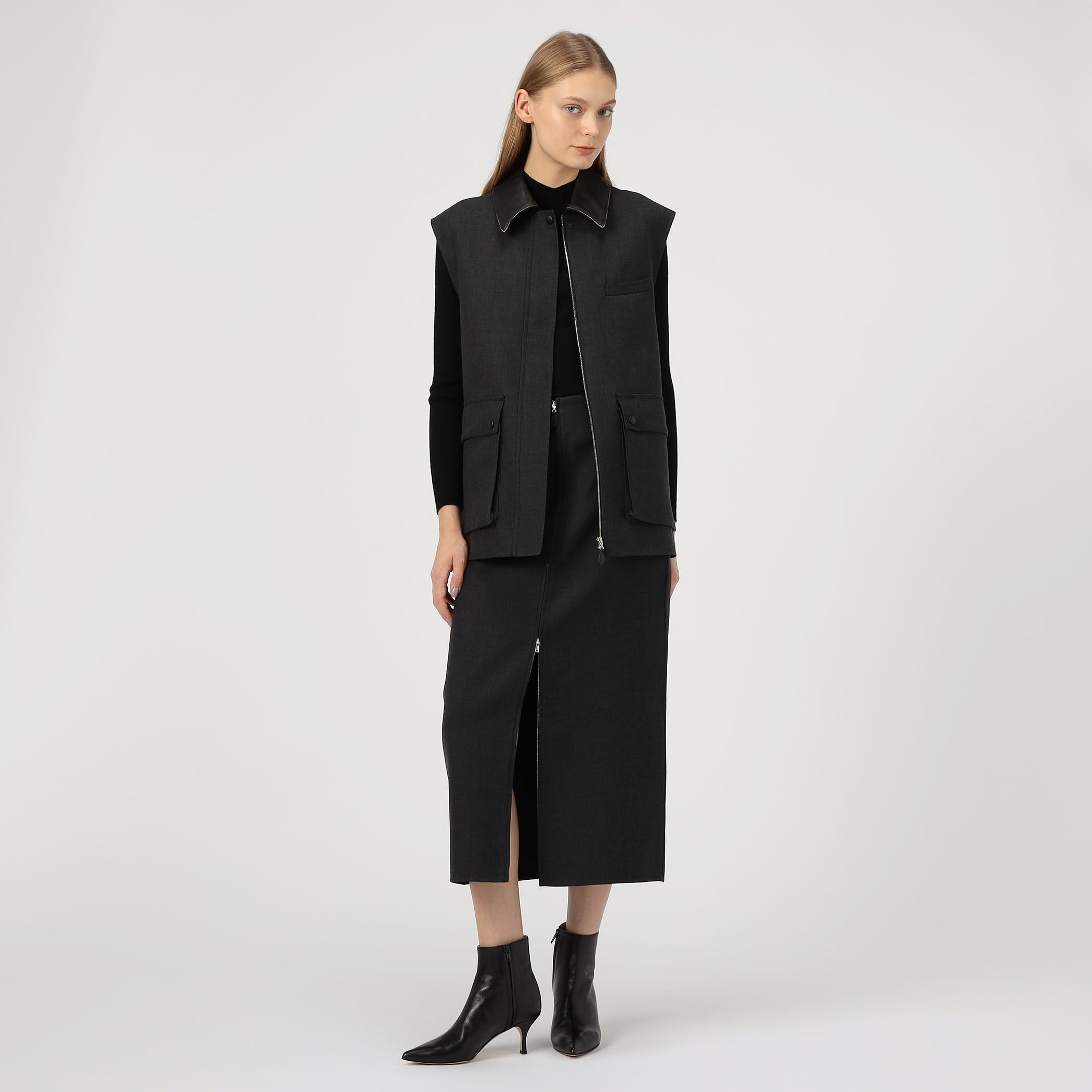 ダブルフェイスツイル ジレブルゾン｜トゥモローランド 公式通販