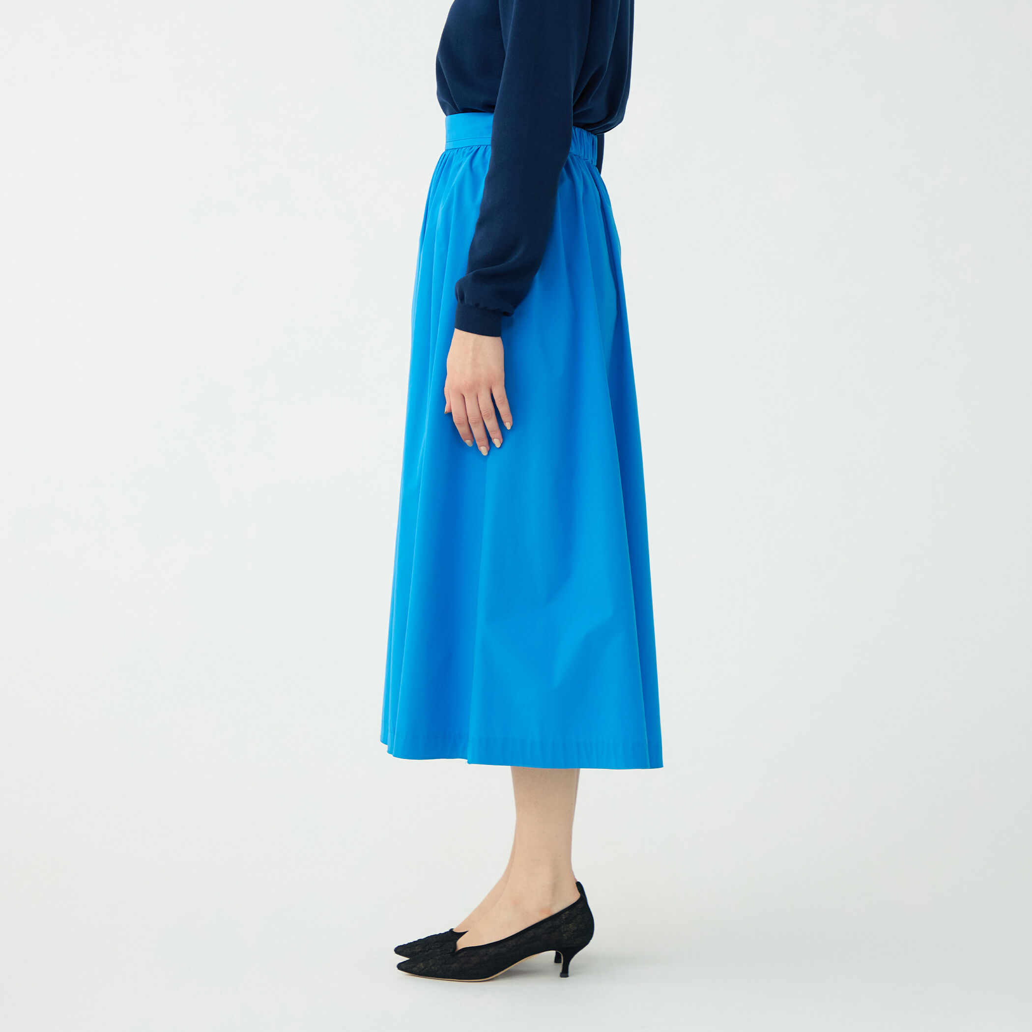 ストレッチタフタ ボリュームギャザースカート｜トゥモローランド 公式通販