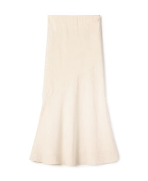 HOMESTEAD Cross Hem flared maxi skirt