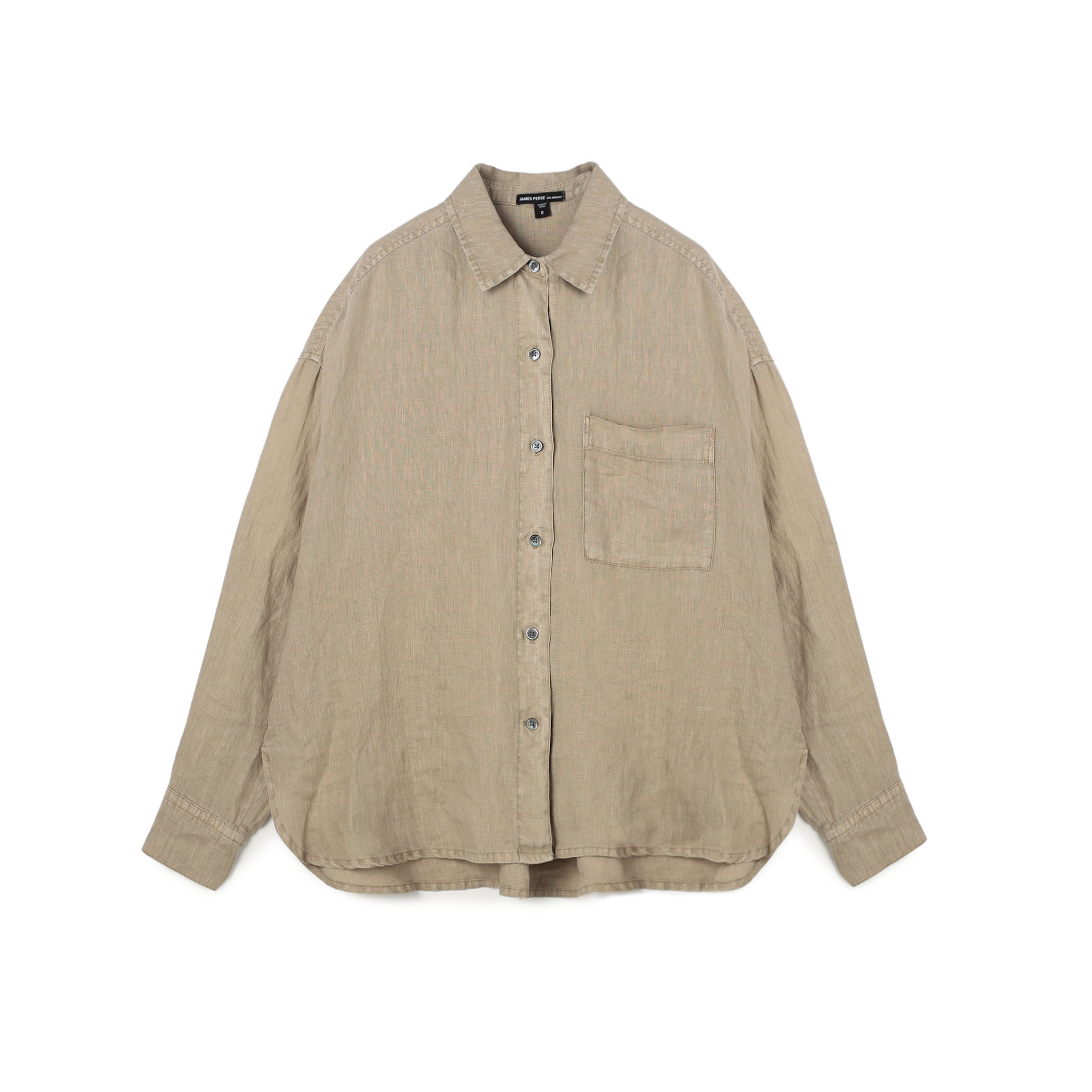 24SS JAMES PERSE ライトウェイトリネンオーバーサイズドシャツ ライトウェイトリネン オーバーサイズドシャツ WKO3970