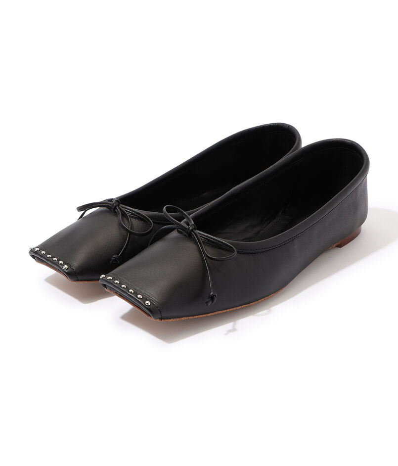 CHEMBUR SQ FLAT STUDS BALLET シューズ