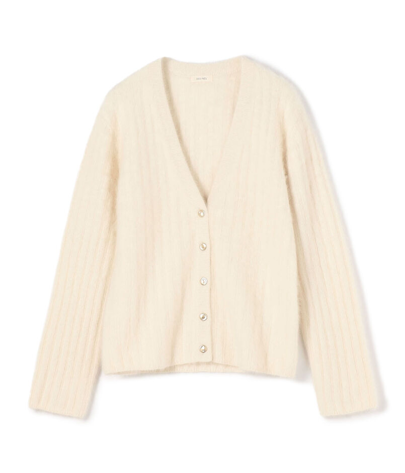 ■【一部WEB限定】フォックスカシミヤ Vネックカーディガン