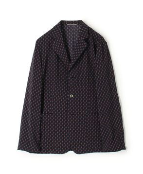 mando ポリエステルプリント シングルブレステッド3Bジャケット