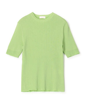 ■マーセライズドコットンリブ ハーフスリーブプルオーバー