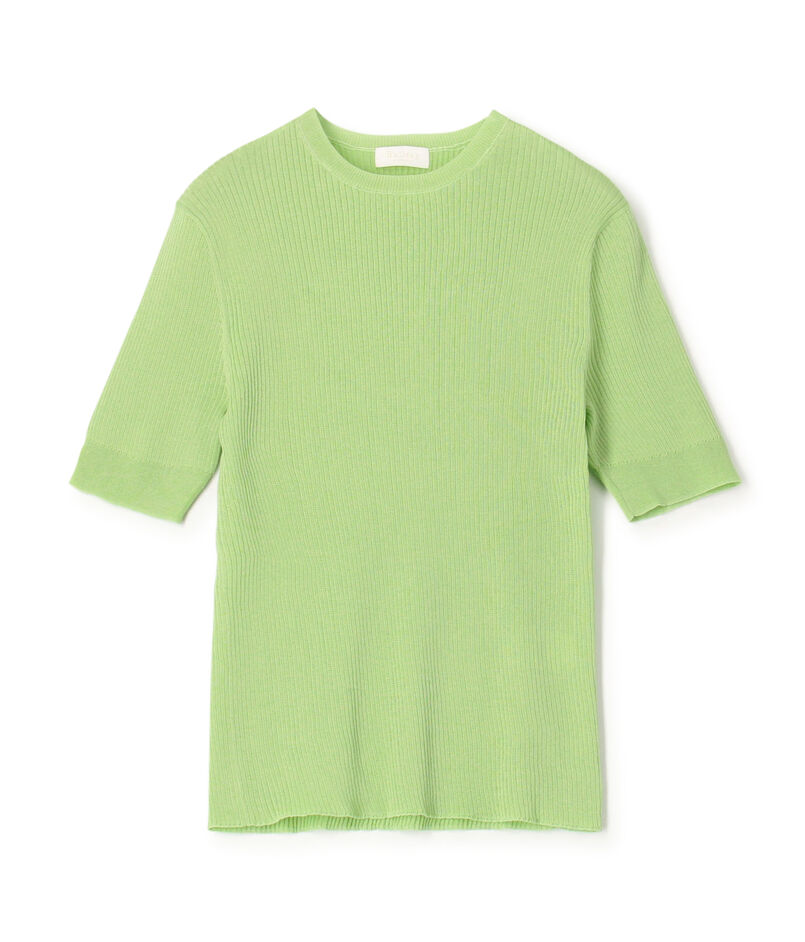 ■マーセライズドコットンリブ ハーフスリーブプルオーバー