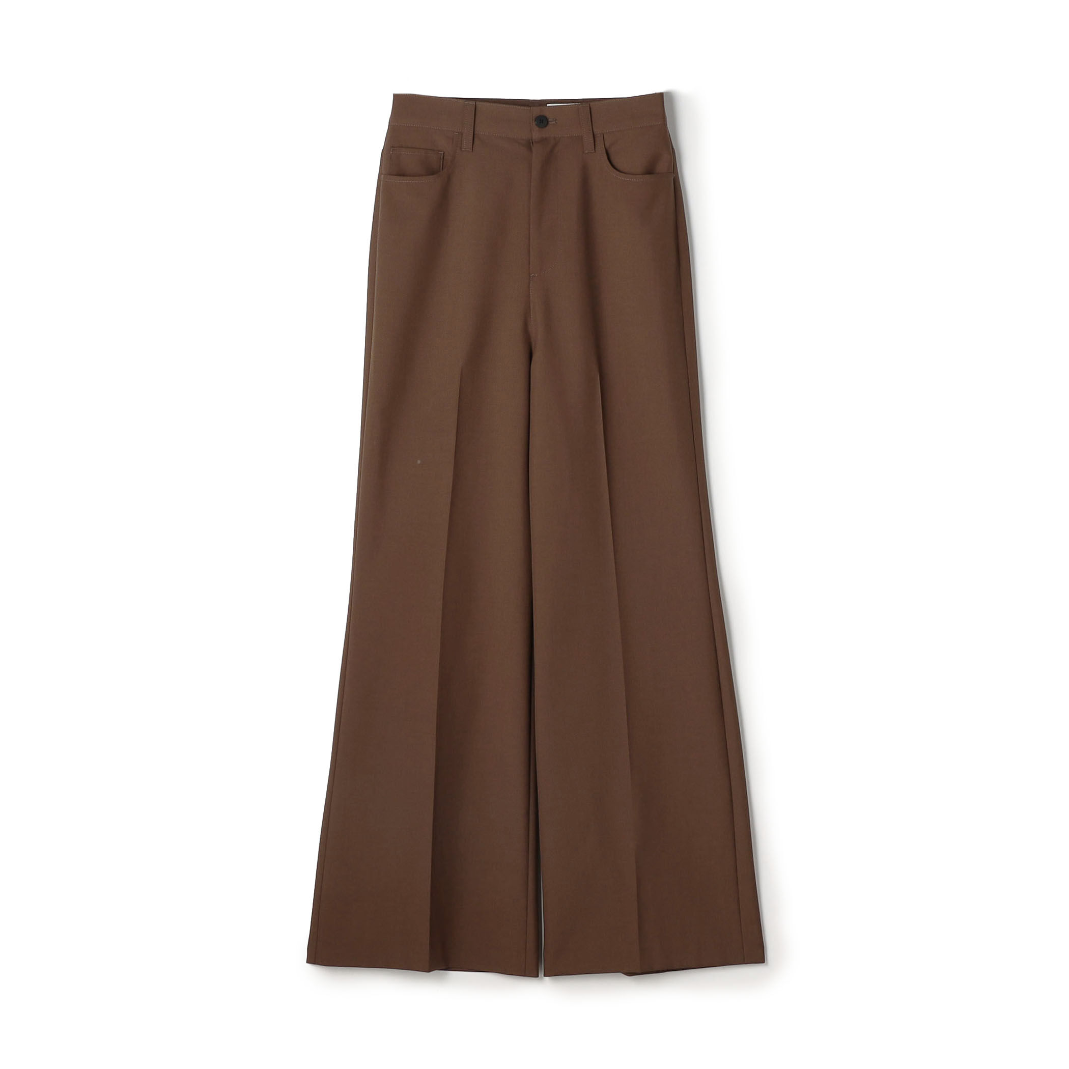 ウールポリエステルドスキン フレアパンツ｜トゥモローランド 公式通販