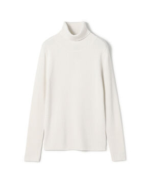 The CLASIK WASHABLE RIBBED タートルネック プルオーバーニット