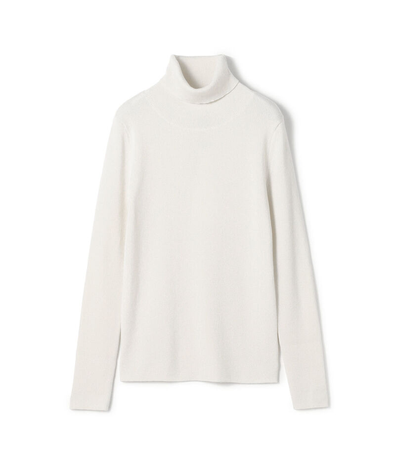 The CLASIK WASHABLE RIBBED タートルネック プルオーバーニット