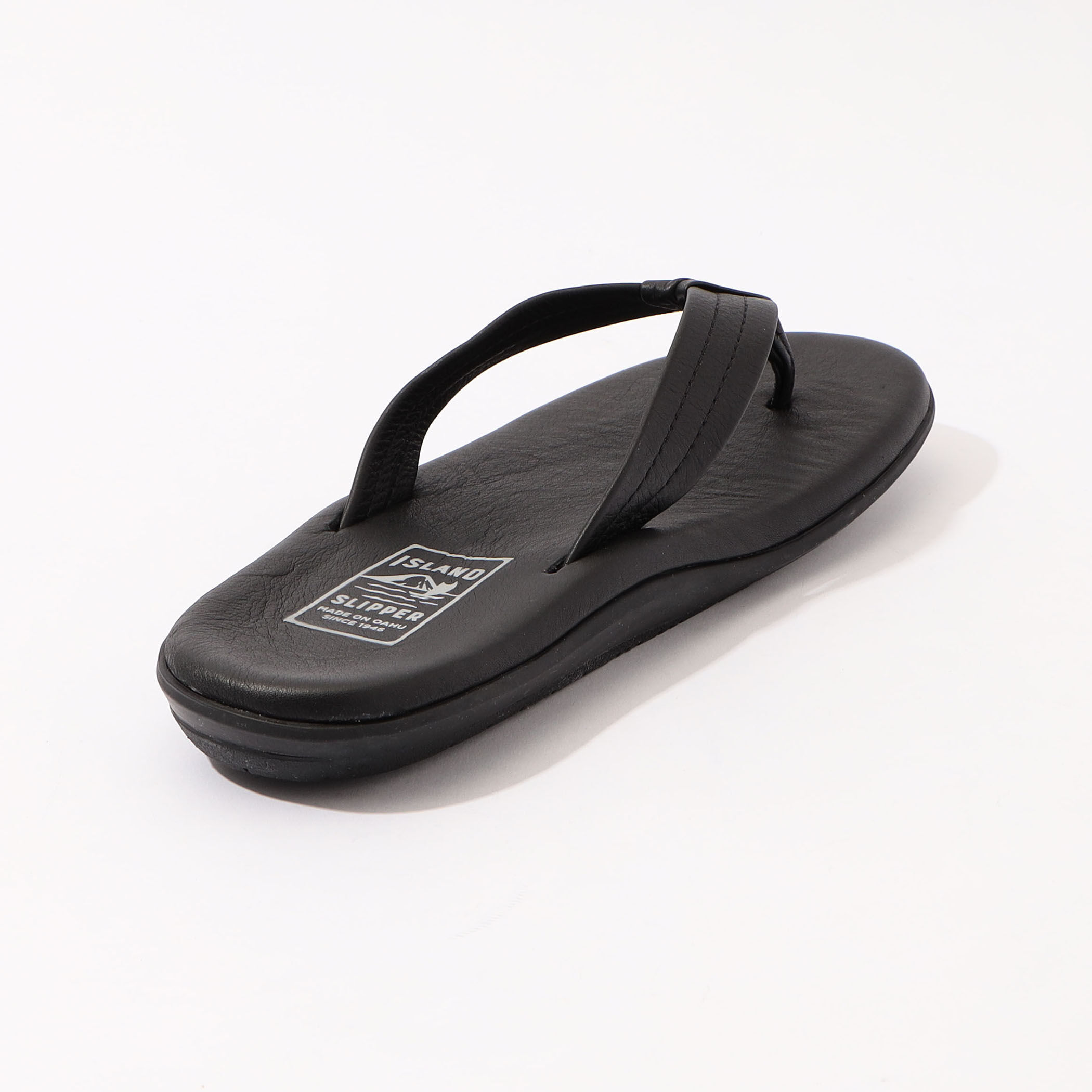 トゥモローランド別注 アイランドスリッパ レザー ブラック サイズ9