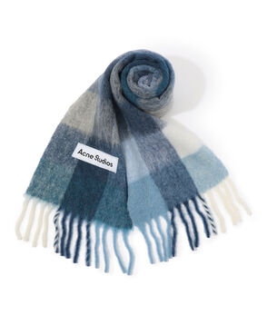 Acne Studios モヘヤチェックスカーフ