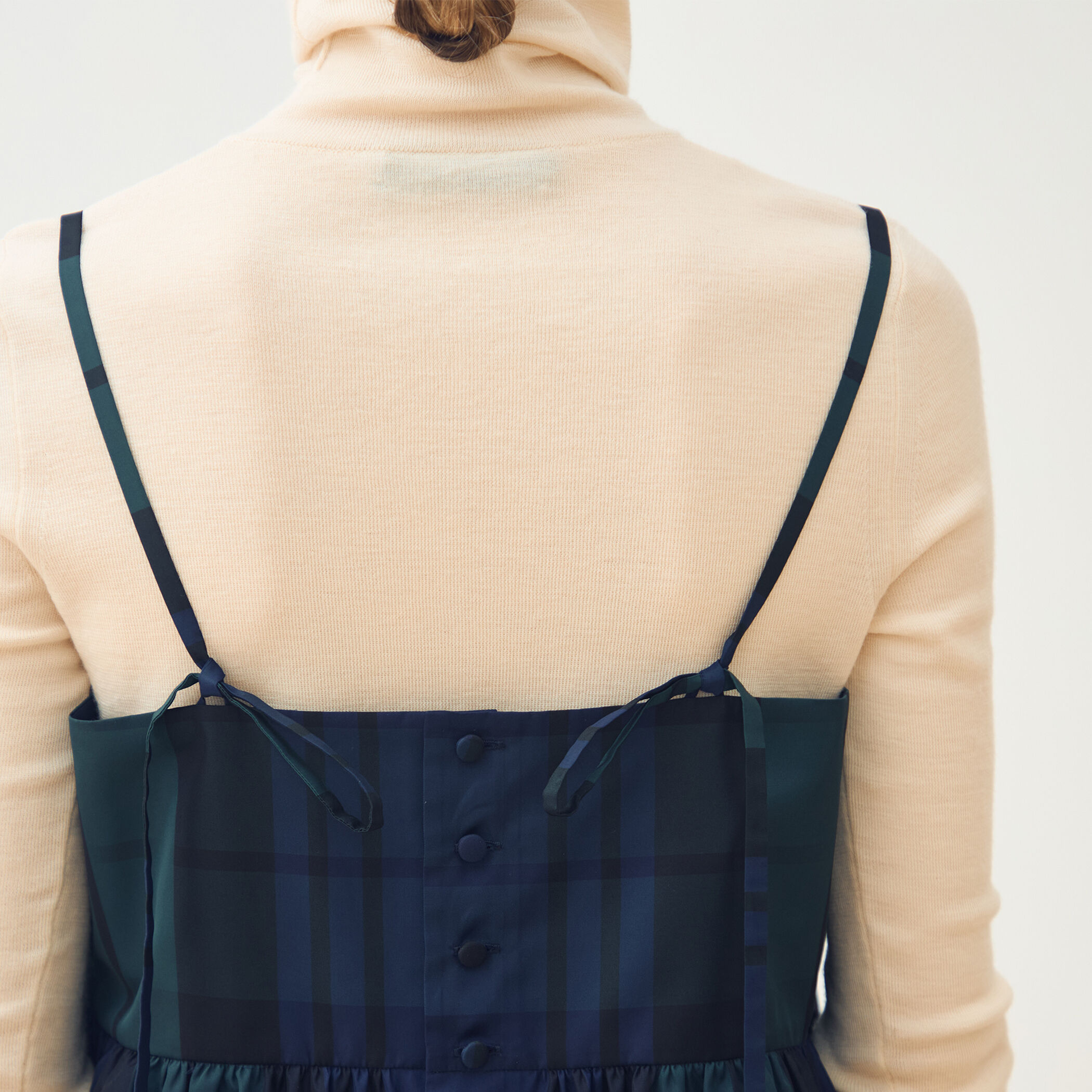 シルクタフタチェック キャミソールトップス｜トゥモローランド 公式通販