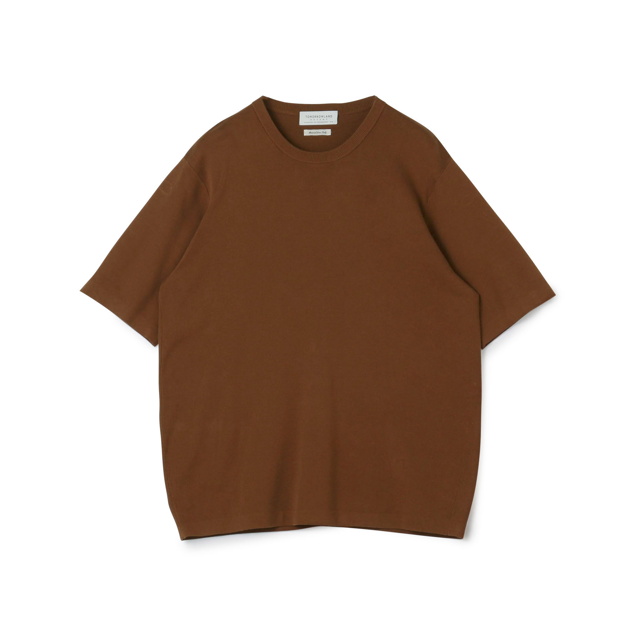 □TOMORROWLAND tricot シーアイランドコットン ハーフスリーブクルー