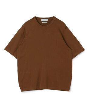 ■TOMORROWLAND tricot シーアイランドコットン ハーフスリーブクルーネックニット