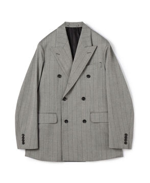 ウールヘリンボーン ダブルブレステッド6Bジャケット