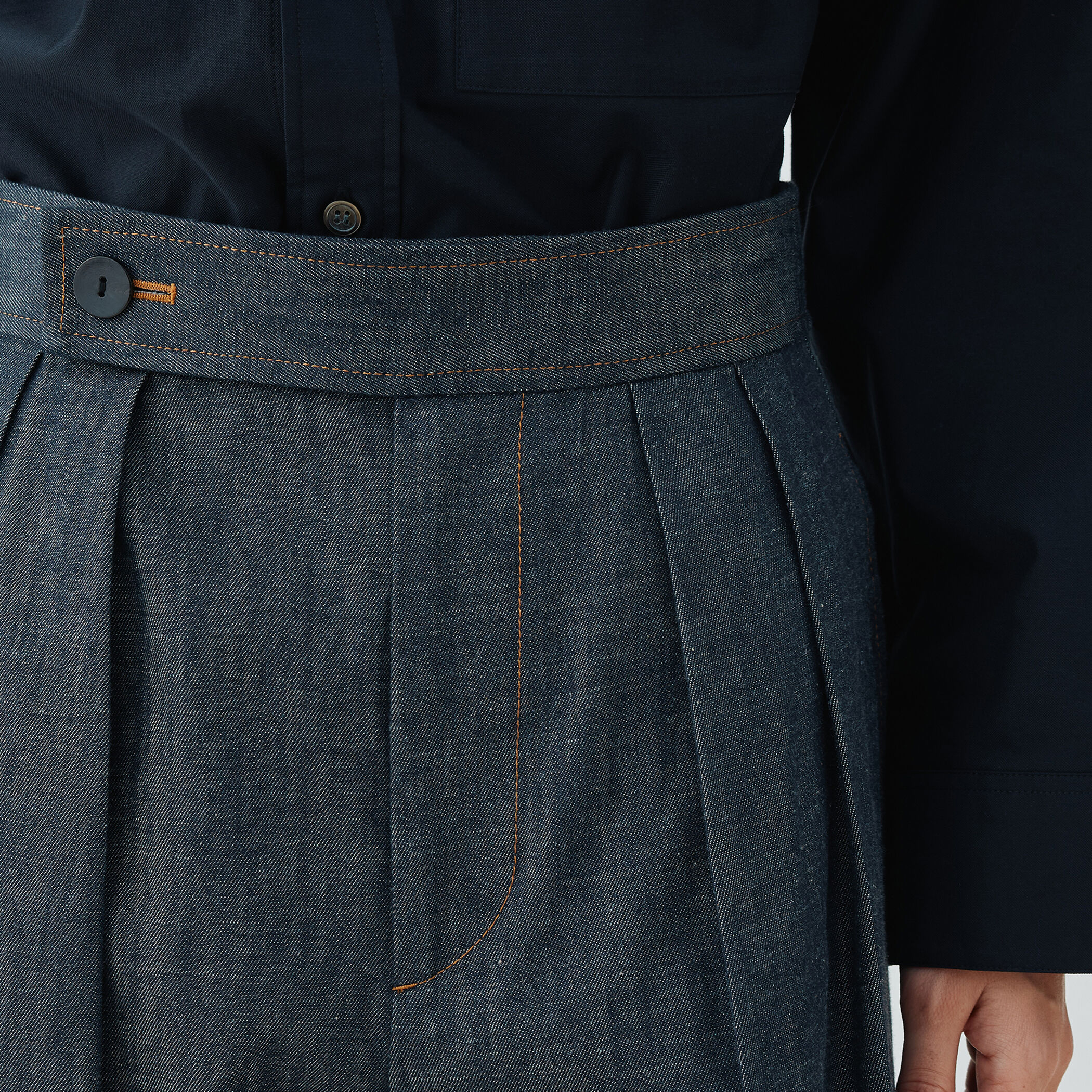 未使用 25SS ギャルリーヴィー ステイブルーデニム プルオーバーシャツ 未使用 25SS ギャルリーヴィー ステイブルーデニム プルオーバー