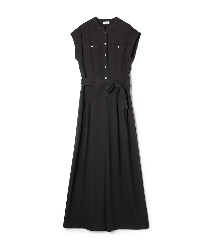 セルロースツイル スタンドカラーオールインワン