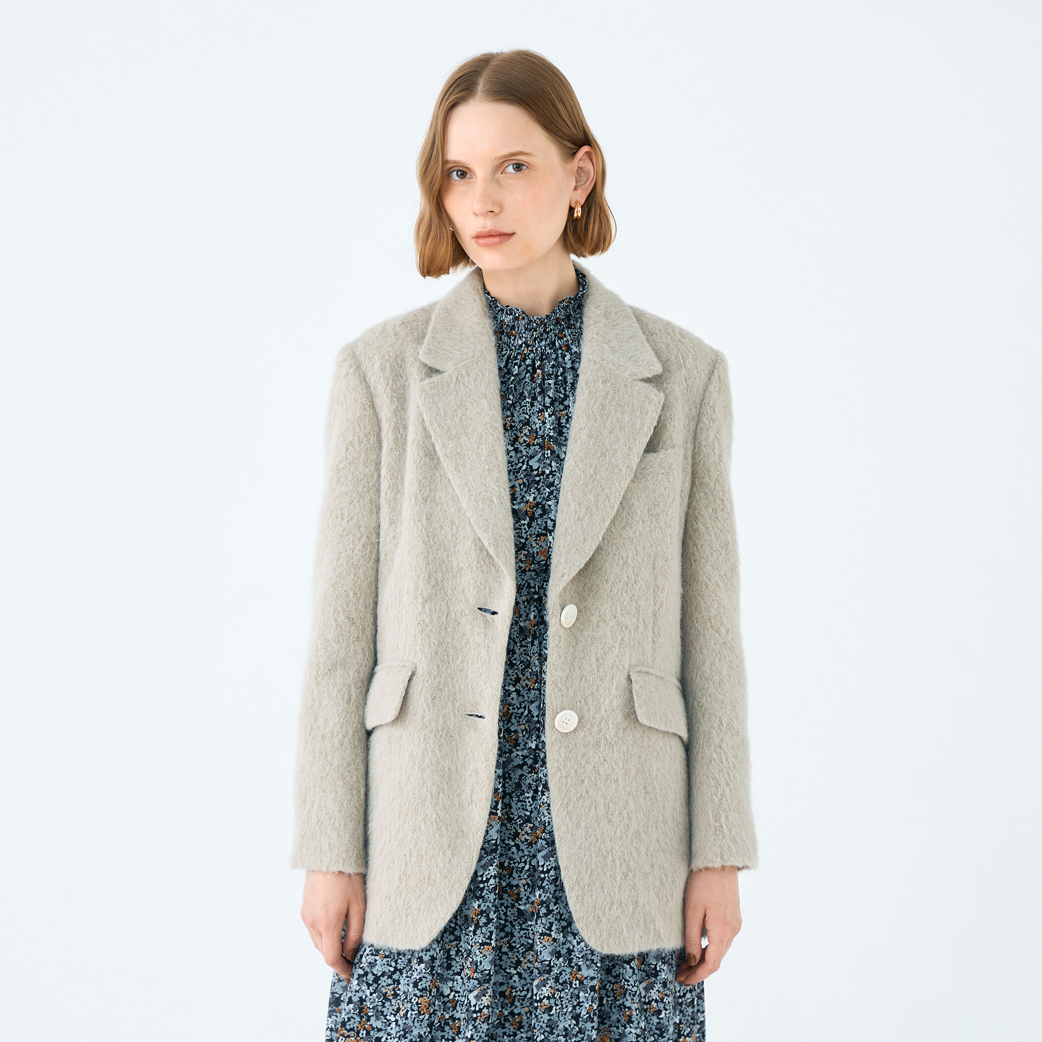 Ounce 韓国 lily alpaca jacket シャギージャケット TOMORROWLAND｜アルパカシャギー オーバーサイズドジャケット