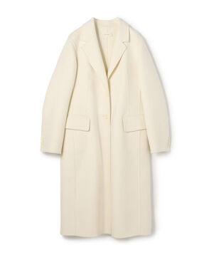 ダブルフェイスメルトンビーバー チェスターコート