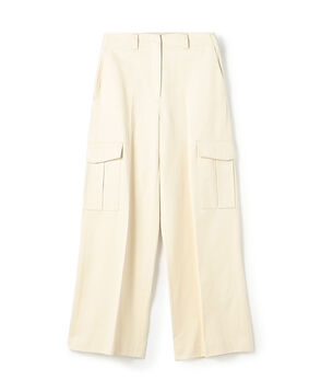 コットンサテン カーゴパンツ