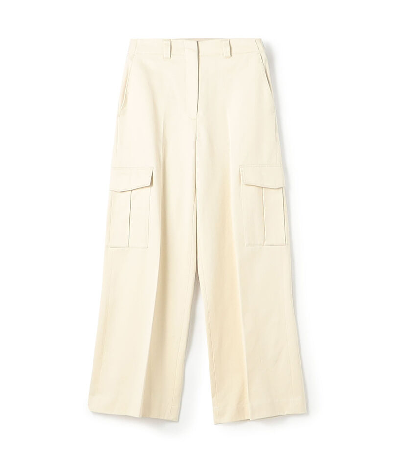 コットンサテン カーゴパンツ