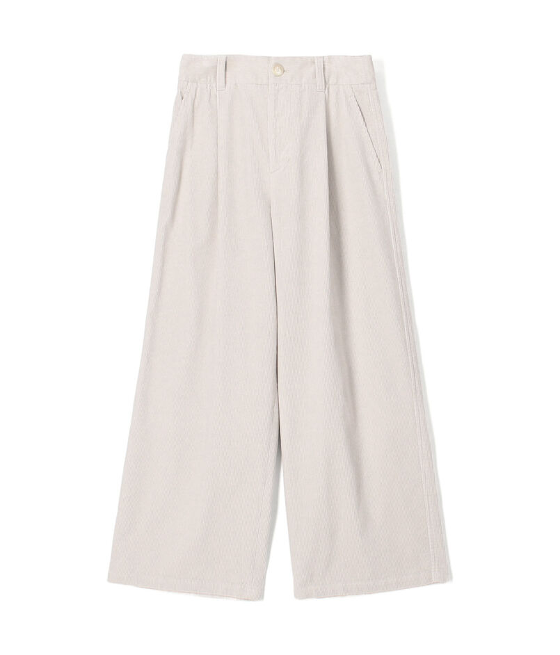【WEB先行予約】シャンカールコットンコーデュロイ タックワイドパンツ