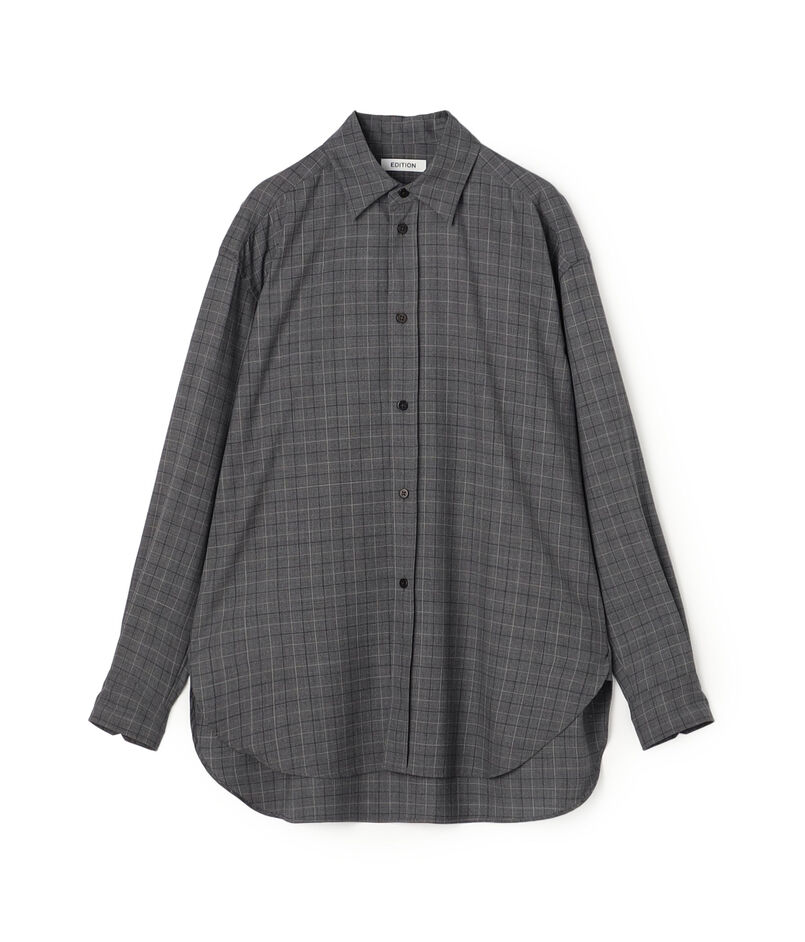 Super120'sウォッシャブルウール リラックスシャツ